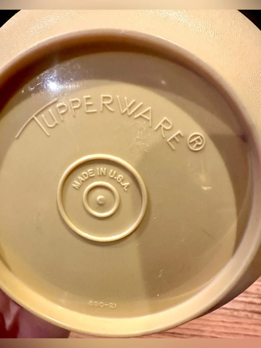 Vintage 1970s Tupperware Cereal Soup Bowls - Set of 2 Harvest Gold Model #890